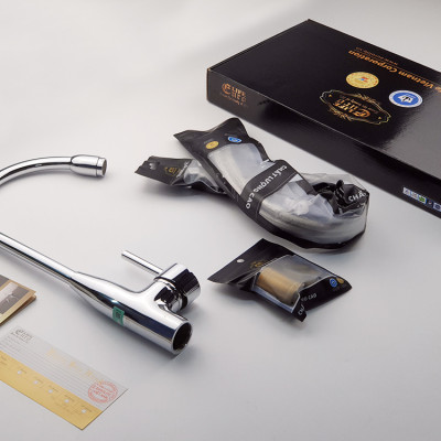 Vòi rửa chén nóng lạnh Eurolife EL-T009 (Trắng bạc)