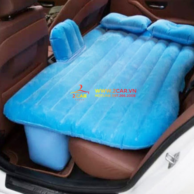 Đệm hơi ô tô, nêm hơi cho xe ô tô cao cấp, loại dày dặn, Tặng kèm bơm điện 2 gối và miếng vá dự phòng