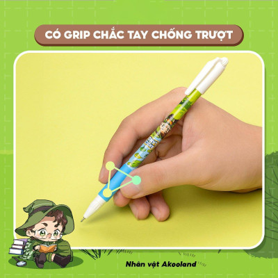 Hộp 20 Bút Gel 0.5 mm - Nhân Vật Akooland Tahi - Thiên Long Gel-012/AK - Mực Tím