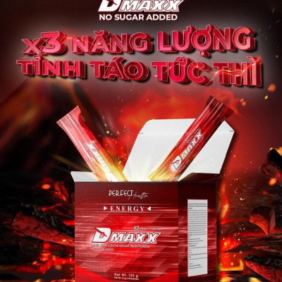 DMAXX thức uống bổ sung vitamin năng lượng không đường DAMODE 26 gói dùng thử màu đỏ