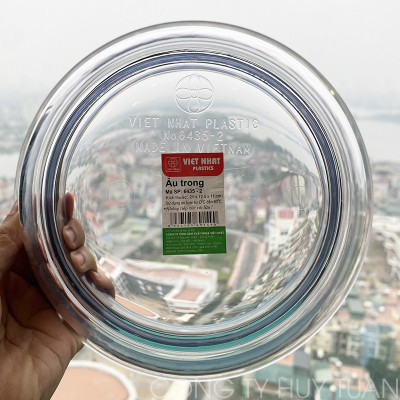 Âu phíp tròn trong suốt có nắp đậy - Tô cơm, bát đựng canh, đựng thực phẩm sản xuất theo tiêu chuẩn khắt khe của Nhật Bản , EU đám bảo an toàn cho sức khỏe người dùng- Hàng Việt Nam