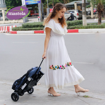 Xe đẩy gấp gọn cho bé Mastela HN275 - Xe đẩy em bé siêu nhẹ, thoáng khí bảo hành 12 tháng
