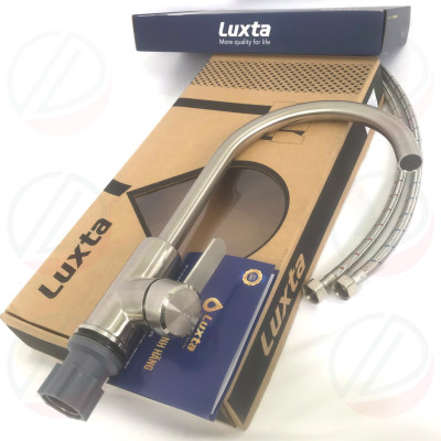 Vòi Bếp Vòi Rửa Chén Bát INOX 304 Nóng Lạnh LUXTA L3219 Thân Tròn