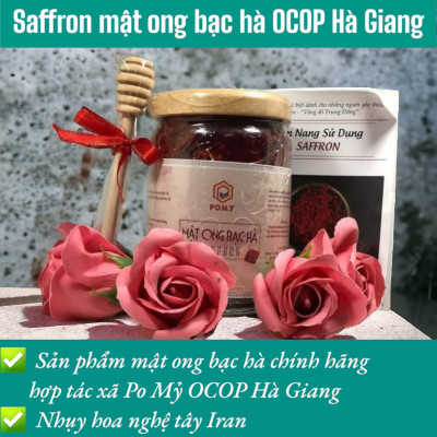 MẬT ONG BẠC HÀ SAFFRON OCOP HÀ GIANG CHÍNH HÃNG, SAFFRON MẬT ONG BẠC HÀ VIETGAP CHÍNH HÃNG