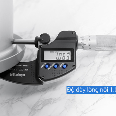 Nồi cơm nắp rời Toshiba RC-18MH1PV(F) 1.8 lít - Lòng nồi hợp kim nhôm chống dính - Hàng chính hãng, Bảo hành 12 tháng