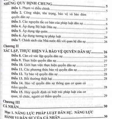 Chỉ dẫn tra cứu áp dụng Bộ luật Dân sự năm 2015 (Tái bản lần thứ nhất có sửa đổi bổ sung)