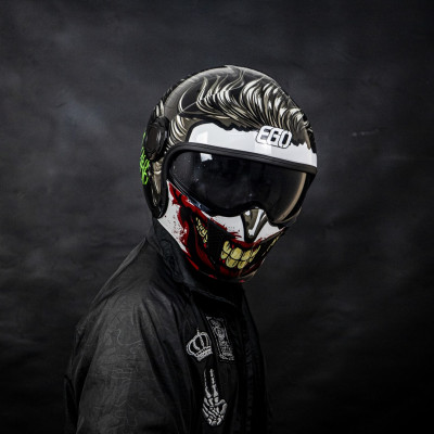 Mũ Bảo Hiểm Nguyên Đầu Đa Năng EGO E-5 - kèm mặt nạ