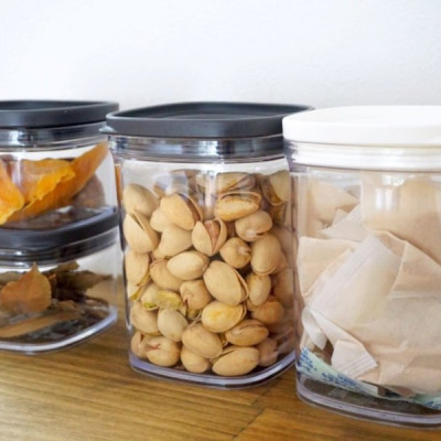 Bộ 2 hộp đựng thực phầm khô INOMATA 520ml & 220ml - nội địa Nhật Bản