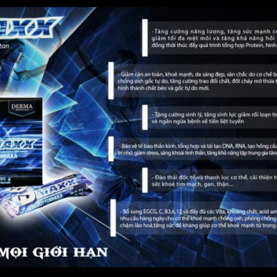 DMAXX thức uống bổ sung vitamin năng lượng có đường DAMODE 72 gói màu xanh mỗi gói 22gr