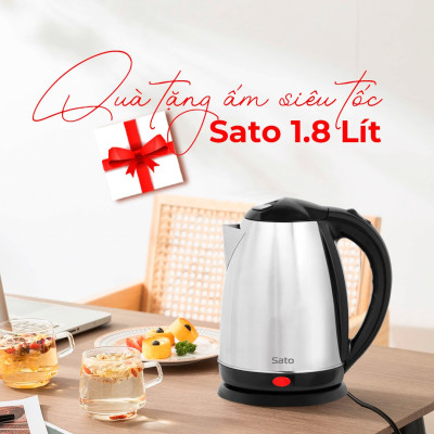Nồi cơm điện công nghiệp SATO 160C011/Q16 (V) 16 Lít (Quà tặng: 1 Ấm siêu tốc SATO 1.8L) - Miễn phí vận chuyển toàn quốc -  Hàng Chính Hãng