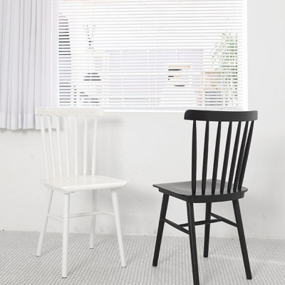 GHẾ BÀN ĂN GỖ XUẤT KHẨU MÀU ĐEN - STOOL CHAIR BLACK