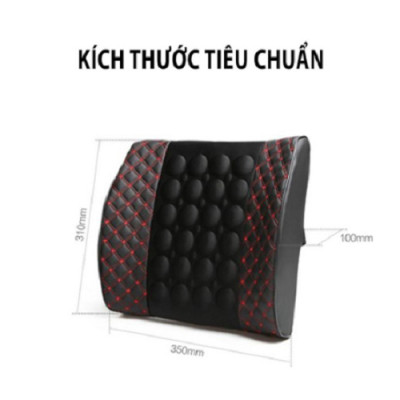 Tựa Lưng Massage Ô Tô – Cắm Tẩu Điện 12V – Có Kèm Remote Điều Khiển Chế Độ Rung