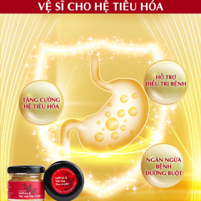 Saffron ngâm mật ong Kingdom Herb chính hãng thượng hạng nguyên chất 100% hộp 40g (Tặng bình nước thủy tinh)