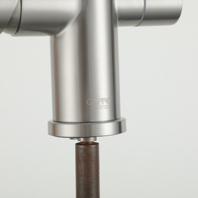 VÒI BẾP CAO CẤP 3 ĐƯỜNG NƯỚC TÍCH HỢP RO NHẬP KHẨU NGA GAPPO G4399-75 CẦN MỀM ĐẦU CHỤM LOE MÀU INOX - HÀNG CHÍNH HÃNG