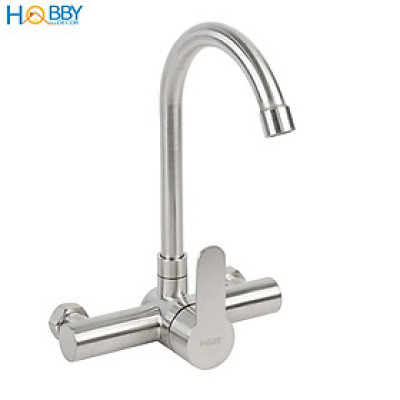 Vòi rửa chén bát nóng lạnh âm tường inox 304 Hobby Home Decor ANL3