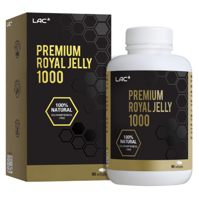 VIÊN UỐNG SỮA ONG CHÚA CAO CẤP LAC PREMIUM ROYAL JELLY 1000MG (90 VIÊN)