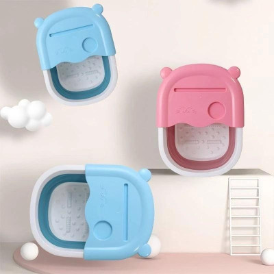 Bồn Ngâm Chân, Chậu Ngâm Châniệt Tẩy Tế Bào Chết Gấp Gọn Tiện Dụng Bằng Silicon Cao Cấp Giao Màu Ngẫu Nhiên