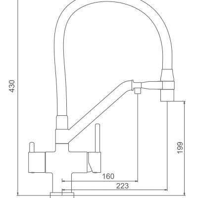 VÒI BẾP 3 ĐƯỜNG NƯỚC NGA CAO CẤP GAPPO G4398-80