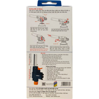Đèn Khò Gas Namilux NH-T3091RN - Hàng Chính Hãng