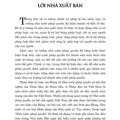 Tiếp tục xây dựng và hoàn thiện Nhà nước pháp quyền xã hội chủ nghĩa Việt Nam 