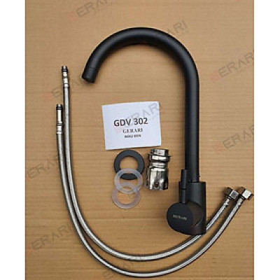 Vòi chậu rửa bát bằng inox (Vòi Inox 304 hai đường nước nóng lạnh thương hiệu GERARI)