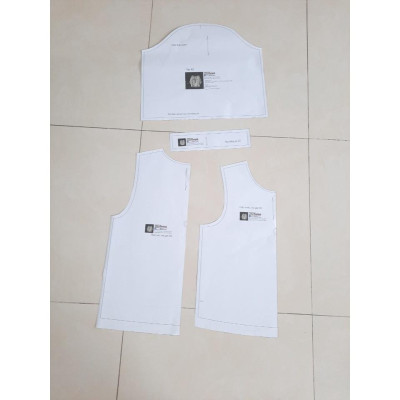 Rập giấy đầm lệch vai 1128 (BẢN VẼ)