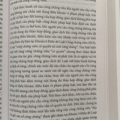 Bình Luận Luật Công Chứng Năm 2014 