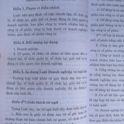 Luật Doanh nghiệp năm 2020 (sửa đổi, bổ sung năm 2022, 2025)
