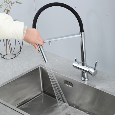 VÒI BẾP CAO CẤP TÍCH HỢP RO NHẬP KHẨU NGA GAPPO G4397-80 MÀU CROMR - HÀNG CHÍNH HÃNG