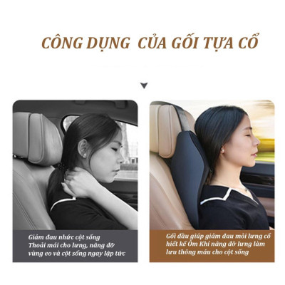 Gối tựa cổ vai cao su non cao cấp,giúp giảm đau mỏi cổ,vai.Có đai cài chắc chắn,chất liệu csn đàn hồi tốt,lớp da mềm