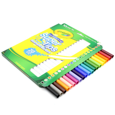 Bộ Bút Lông 20 Màu Super Tips Washable Markers - Crayola 588106