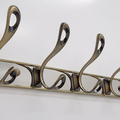 Móc treo quần áo 5 chấu mạ Đồng giả cổ Eurolife EL-M3 (Vàng)