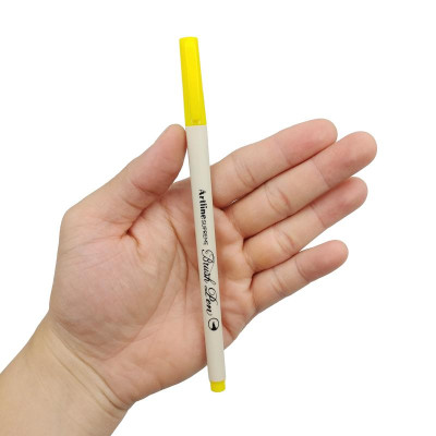 Bút Lông Đầu Cọ Artline Supreme Brush Pen EPFS-F - Màu Vàng