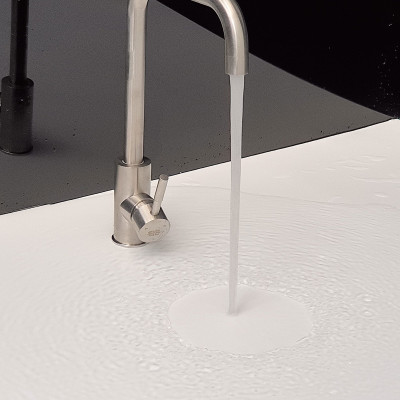 Vòi rửa chén nóng lạnh Inox SUS 304 Eurolife EL-T001 (Trắng bạc)