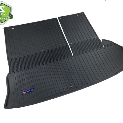 Thảm lót cốp xe ô tô Toyota HighLander 2015 nhãn hiệu Macsim chất liệu TPV cao cấp màu đen(182)