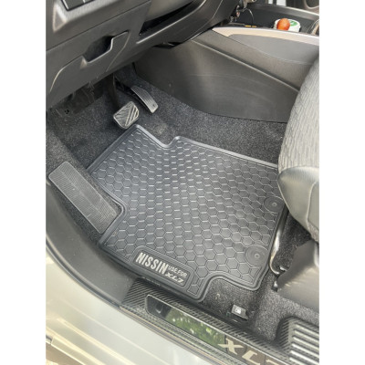 Thảm lót sàn cao su đúc xe Suzuki XL7/ XL-7 mẫu 3 hàng ghế, hàng không mùi cao cấp - Nissan tổ ong