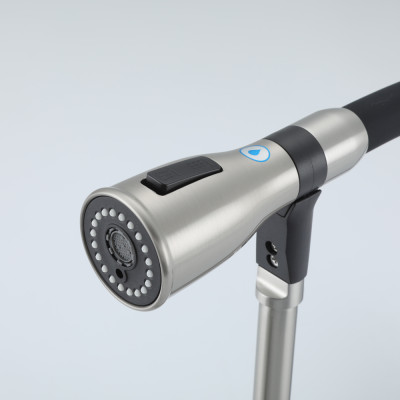 VÒI BẾP CAO CẤP 3 ĐƯỜNG NƯỚC TÍCH HỢP RO NHẬP KHẨU NGA GAPPO G4399-75 CẦN MỀM ĐẦU CHỤM LOE MÀU INOX - HÀNG CHÍNH HÃNG