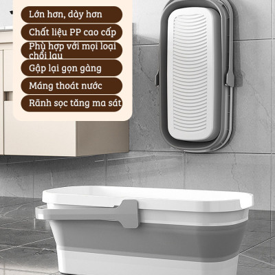 Xô Nhựa Cao Cấp Gấp Gọn Đa Năng Damas, Xô Nước Lau Nhà Vệ Sinh Nhà Cửa  - Chất Liệu Nhựa PP An Toàn Cho Người Tiêu Dùng - Dung Tích 12L Phù Hợp Với Nhiều Nhu Cầu Sử Dụng: Rửa Xe, Câu Cá, Để Đồ Đạc,...Thiết Kế Kèm Quai Xách Tay Thuận Tiện Di Chuyển