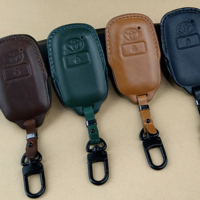 Bao da ép phom Handmade chìa khóa xe ô tô Toyota RAIZE 2022 da bò thât giá tận xưởng (có bán sỉ) - hàng chính hãng