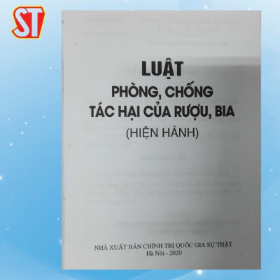 Sách - Luật Phòng, Chống Tác Hại Của Rượu, Bia (Hiện Hành) - NXB Chính Trị Quốc Gia