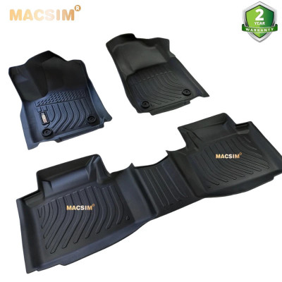 Thảm lót sàn xe ô tô JEEP CHROKEE 2016-2021 (sd) chất liệu TPE thương hiệu Macsim màu đen