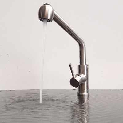 Vòi rửa chén nóng lạnh 2 chế độ chảy, dây kéo Inox SUS 304 Eurolife EL-T10R