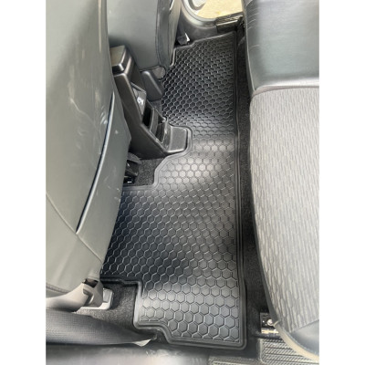 Thảm lót sàn cao su đúc xe Suzuki XL7/ XL-7 mẫu 3 hàng ghế, hàng không mùi cao cấp - Nissan tổ ong