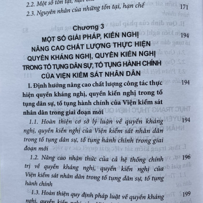 -Quyền Kháng Nghị, Quyền Kiến Nghị Của Viện Kiểm Sát Nhân Dân Trong Tố Tụng Dân Sự, Tố Tụng Hành Chính (Sách chuyên khảo)