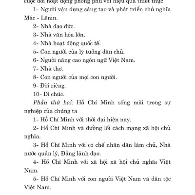 Hồ Chí Minh - Quá Khứ, Hiện Tại Và Tương Lai