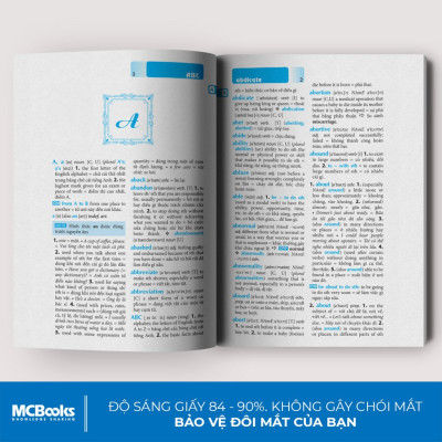 Sách - Từ Điển Anh Anh Việt Phiên Bản Bìa Cứng Màu Vàng - Giải Nghĩa Đầy Đủ Ví Dụ Phong Phú