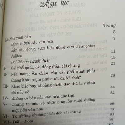Không Có Bản Sắc Văn Hóa - François Jullien - Trương Quang Đệ dịch - (bìa mềm)