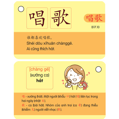 Combo Flashcard Từ Vựng Tiếng Trung Cấp 1234 - Bộ Thẻ Học Từ Vựng Tiếng Trung Cầm Tay - Phạm Dương Châu ( Phiên bản có hình ảnh,màu sắc,câu chuyện)