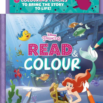 Disney Princess Ariel: Read & Colour