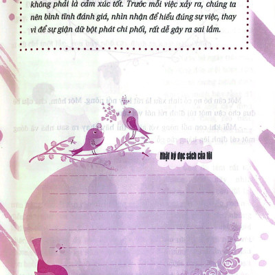 Thói Quen Tốt Của Những Đứa Trẻ Chăm Ngoan - Mình Không Nóng Giận